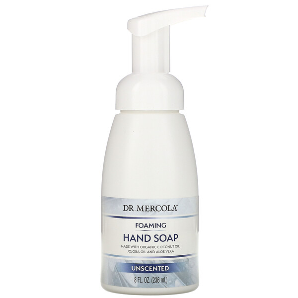 Пенящееся мыло для рук, без запаха, 8 жидких унций (236 мл) Dr. Mercola