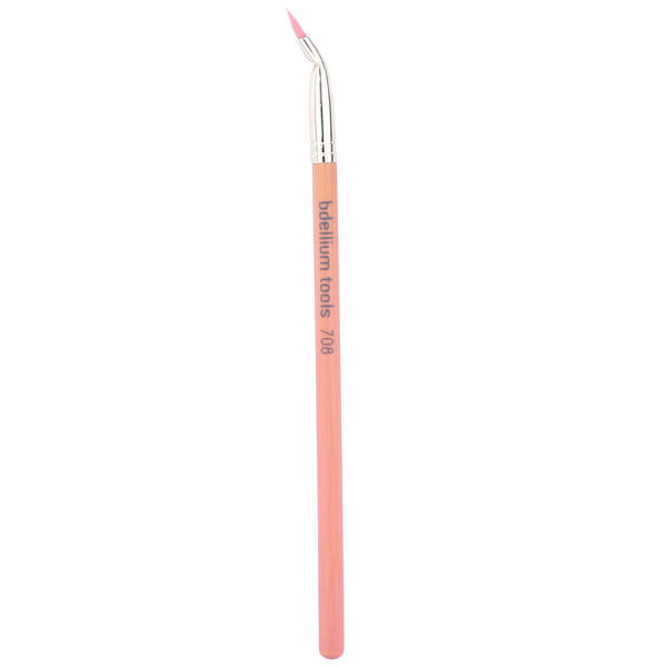 Pink Bambu Series, Eyes 708, 1 изогнутая кисть для подводки глаз Bdellium Tools