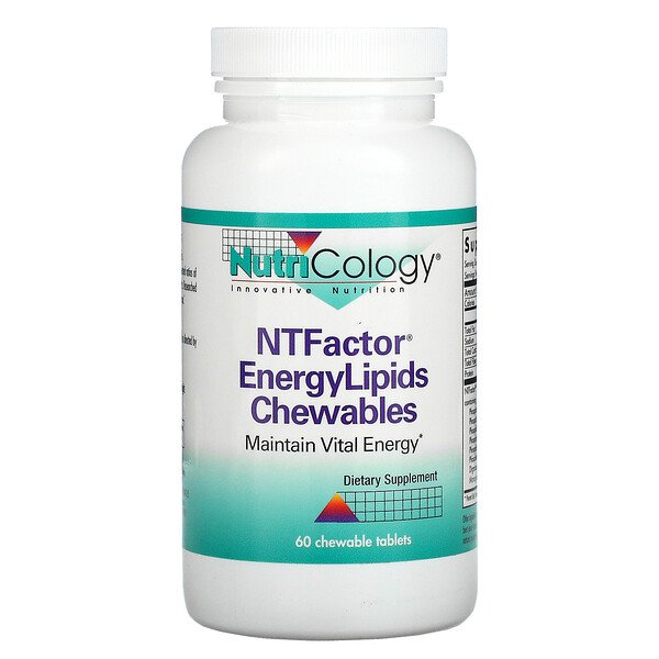 NTFactor EnergyLipids Chewables, 60 жевательных таблеток Nutricology