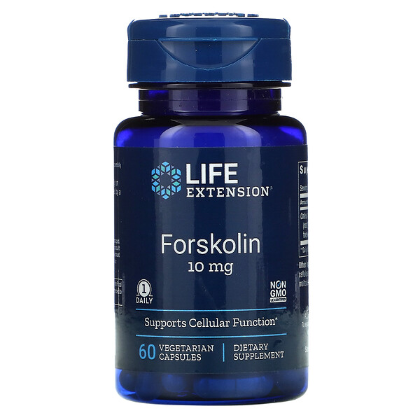 Форсколин, 10 мг, 60 вегетарианских капсул Life Extension