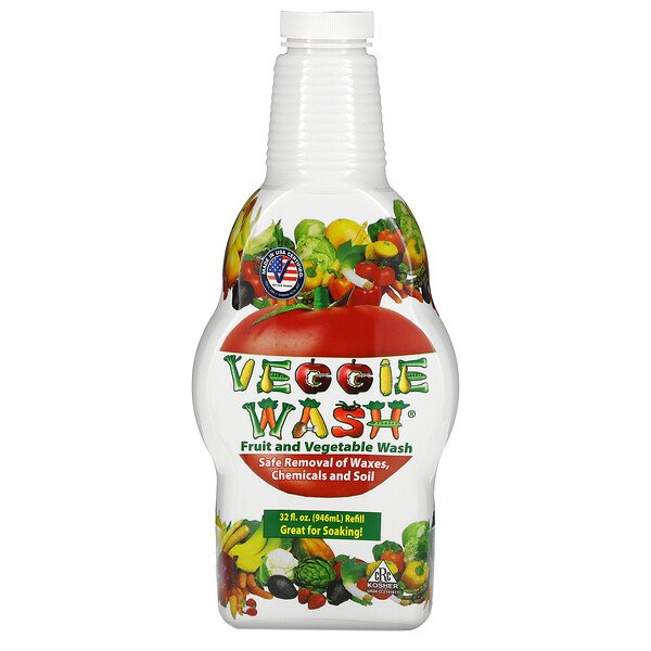 Veggie Wash, Средство для мытья фруктов и овощей, 32 унции (946 мл) Citrus Magic