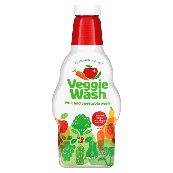Veggie Wash, Средство для мытья фруктов и овощей, 32 унции (946 мл) Citrus Magic