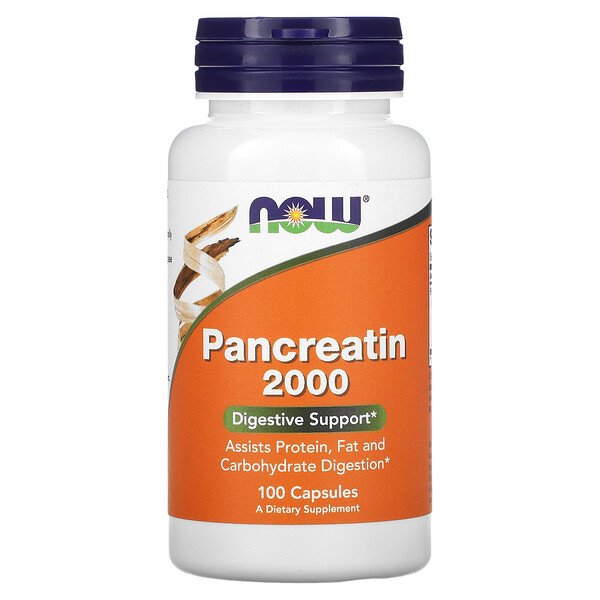 Панкреатин 2000 - 100 капсул - NOW Foods NOW Foods