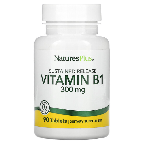 Витамин B1, 300 мг, 90 таблеток - NaturesPlus NaturesPlus