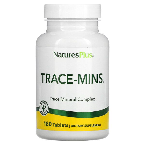 Trace-Mins, Комплекс микроэлементов, 180 таблеток NaturesPlus