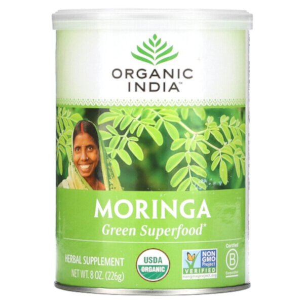Моринга, 8 унций (226 г) Organic India