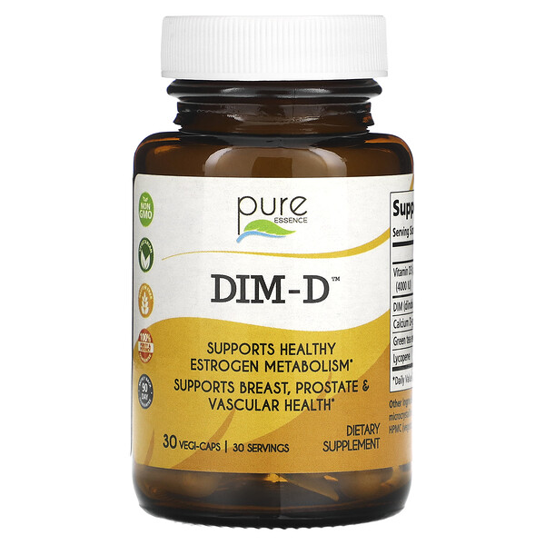 DIM-D, 30 растительных капсул Pure Essence