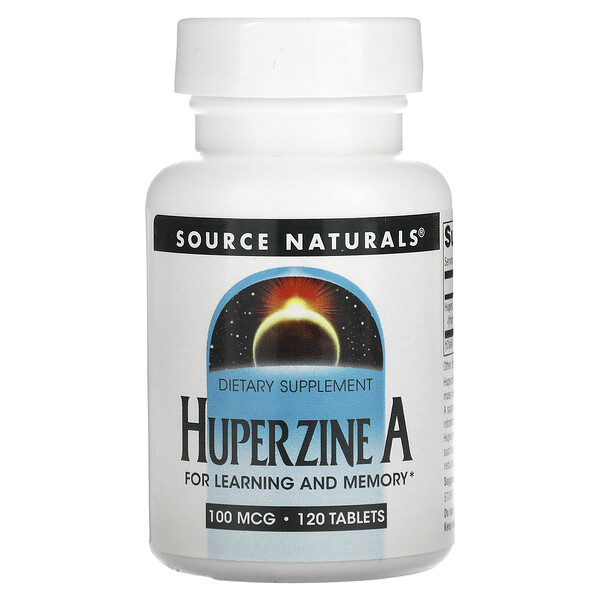 Huperzine A, 100 mcg, 120 Tablets (Таблетки) Source Naturals