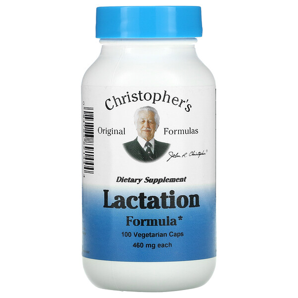 Формула лактации, 460 мг, 100 вегетарианских капсул Christopher's Original Formulas