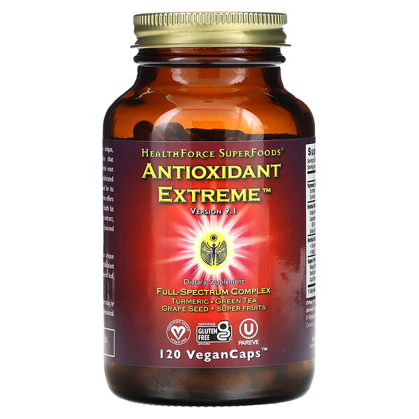 Antioxidant Extreme, версия 9.1, 120 веганских капсул HealthForce Superfoods