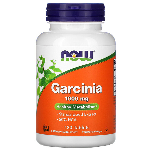 Гарциния, 1000 мг, 120 таблеток NOW Foods