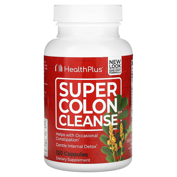Super Colon Cleanse, 120 капсул Health Plus