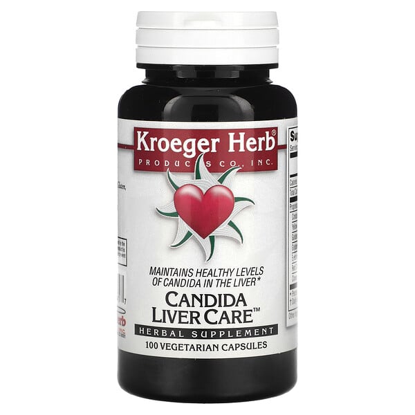 Candida Liver Care, 100 вегетарианских капсул Kroeger Herb Co