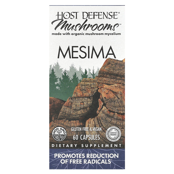 Mushrooms, Mesima, 60 Vegetarian Capsules (Вегетарианские капсулы) Host Defense