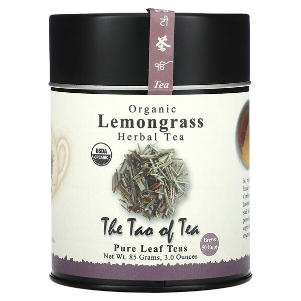 Органический травяной чай, лемонграсс, 3,0 унции (85 г) The Tao of Tea
