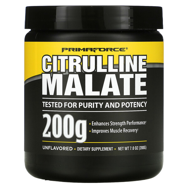 Цитруллин малат, без вкуса, 7,0 унций (200 г) Primaforce