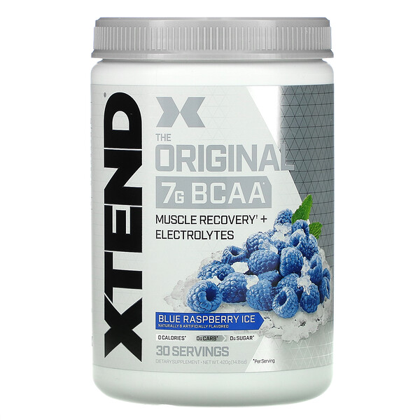The Original 7G BCAA, Blue Raspberry Ice, 14,8 унций (420 г) Xtend