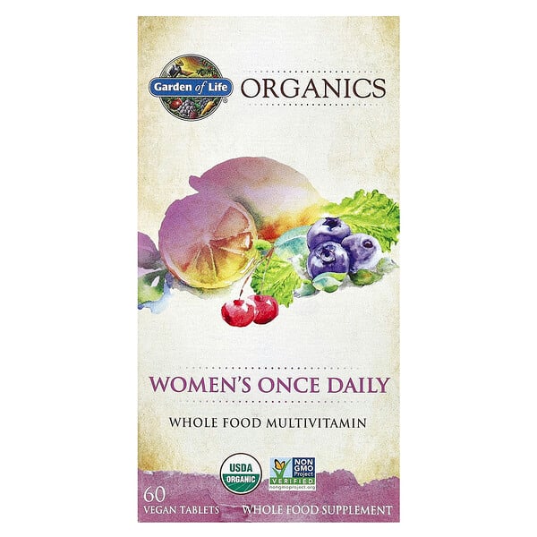 MyKind Organics, Женский ежедневный мультивитамин - 60 веганских таблеток - Garden of Life Garden of Life