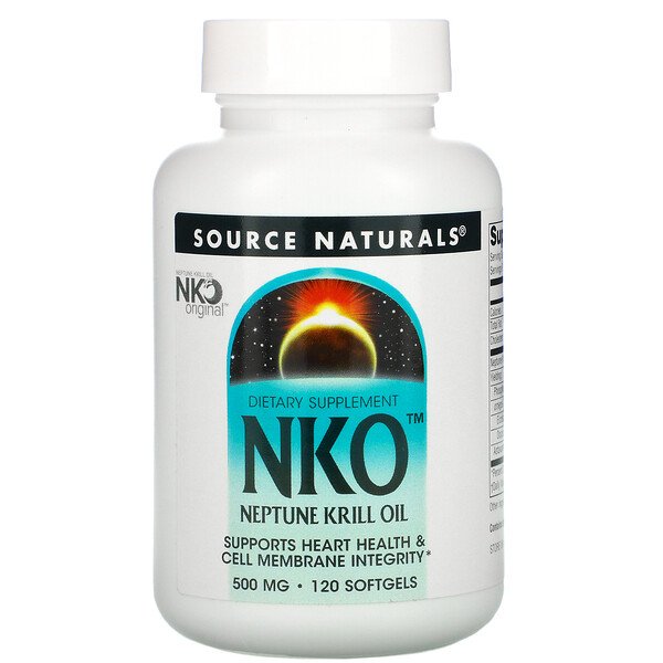 NKO, Neptune Krill Oil, 500 mg, 120 Softgels (Мягкие капсулы) Source Naturals