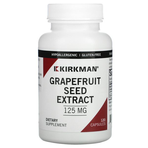 Экстракт семян грейпфрута, 125 мг, 120 капсул Kirkman Labs