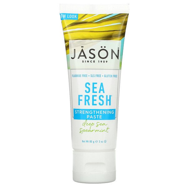 Укрепляющая паста Sea Fresh, глубоководная мята, 3 унции (85 г) Jason Natural