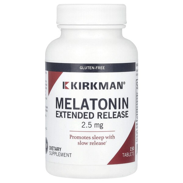 Мелатонин пролонгированного действия, 2,5 мг, 150 таблеток Kirkman Labs