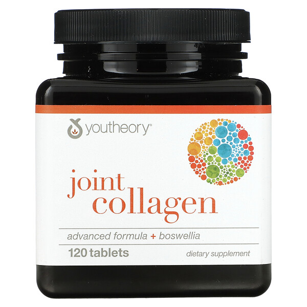 Joint Collagen, Advanced Formula + Boswellia, 120 таблеток Youtheory
