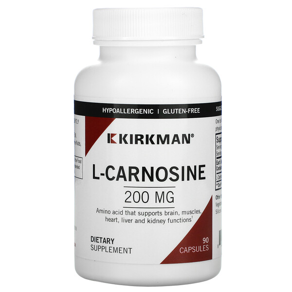 L-карнозин, 200 мг, 90 капсул Kirkman Labs