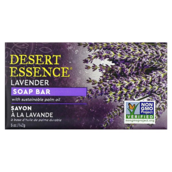 Мыло, лаванда, 5 унций (142 г) Desert Essence
