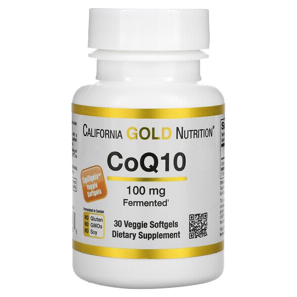 CoQ10, 100 мг, 30 растительных мягких желатиновых капсул California Gold Nutrition