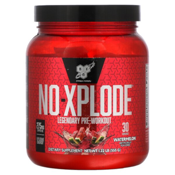 N.O.-Xplode, Legendary Pre-Workout, арбуз, 1,22 фунта (555 г) BSN