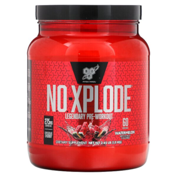N.O.-Xplode, Legendary Pre-Workout, арбуз, 2,45 фунта (1,11 кг) BSN
