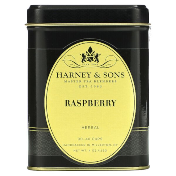 Травяной чай с малиной, без кофеина, 4 унции (112 г) Harney & Sons