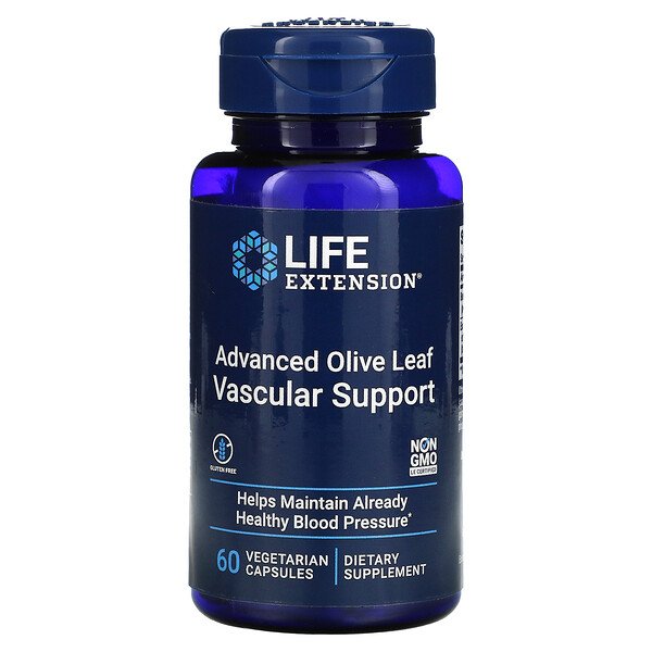Advanced Olive Leaf Vascular Support, 60 вегетарианских капсул Life Extension