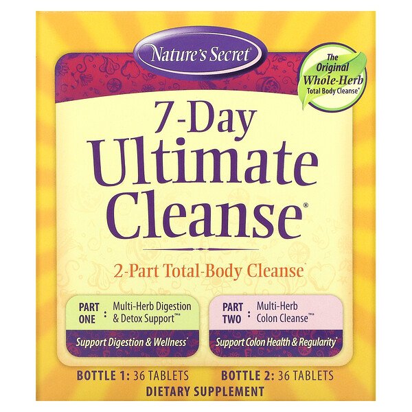 7-дневное окончательное очищение, 2-компонентное очищающее средство для всего тела Nature's Secret
