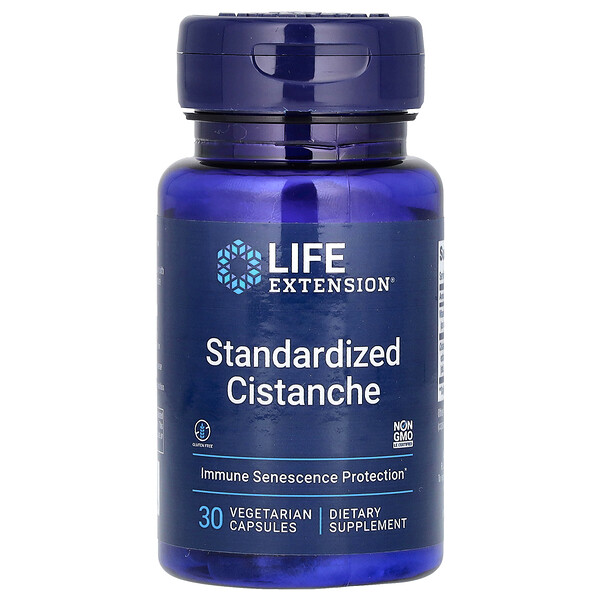 Standardized Cistanche, 30 Vegetarian Capsules (Вегетарианские капсулы) Life Extension