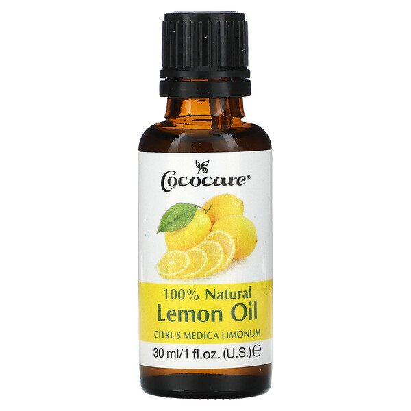 100% натуральное масло лимона, 1 жидкая унция (30 мл) Cococare