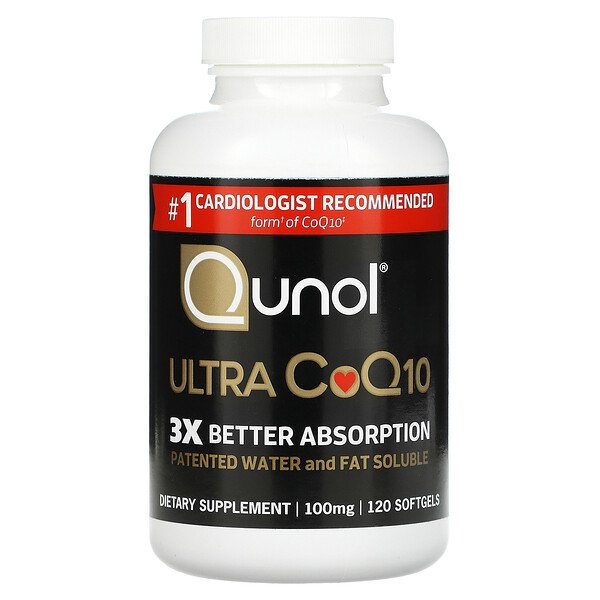 Ultra CoQ10, 100 мг, 120 мягких капсул - Qunol Qunol
