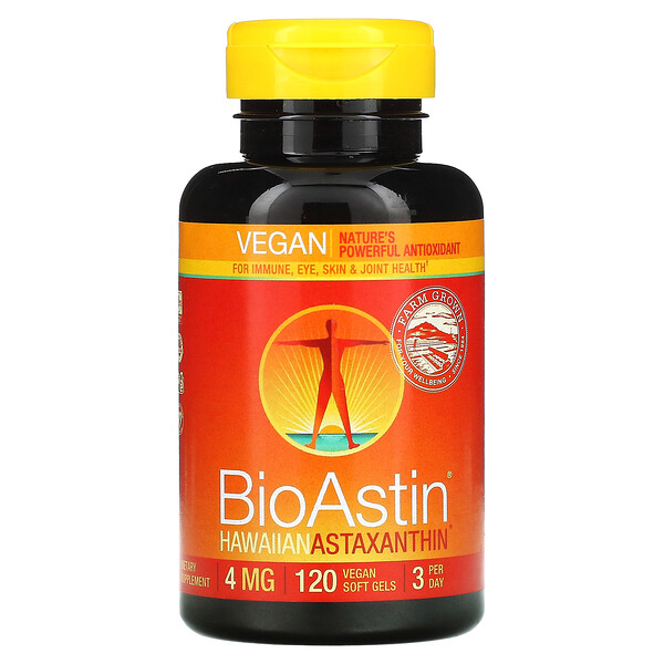 BioAstin - 4 мг - 120 веганских мягких капсул - Nutrex Hawaii Nutrex Hawaii
