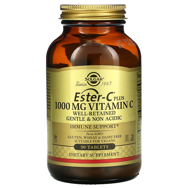 Ester-C Plus, витамин С, 1000 мг, 90 таблеток Solgar