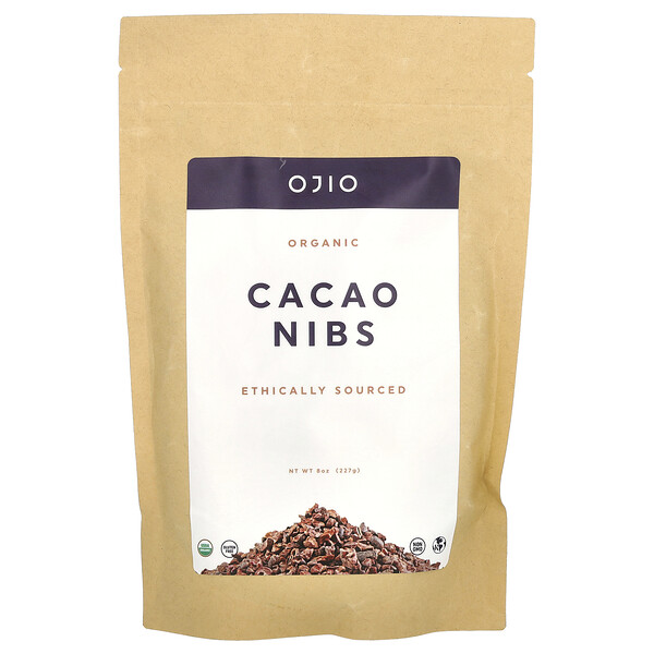 Органические какао-крупки, 8 унций (227 г) Ojio