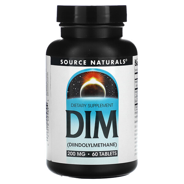 ДИМ, 200 мг, 60 таблеток Source Naturals