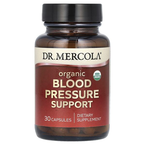 Органическая поддержка артериального давления, 30 капсул Dr. Mercola