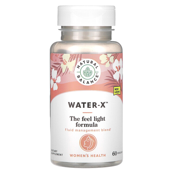 Женское здоровье, Water-X, 60 растительных капсул Natural Balance