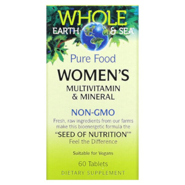 Whole Earth & Sea, Women's Multivitamin & Mineral, 60 Tablets (Таблетки) Natural Factors