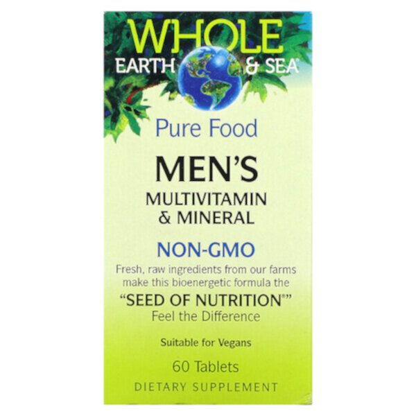 Whole Earth & Sea, Men's Multivitamin & Mineral, 60 Tablets (Таблетки) Natural Factors