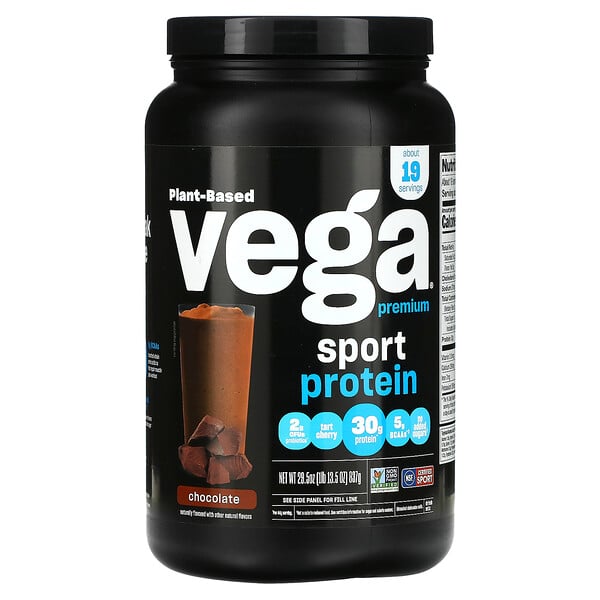 Спортивный растительный протеин с шоколадом - 837 г - Vega Vega