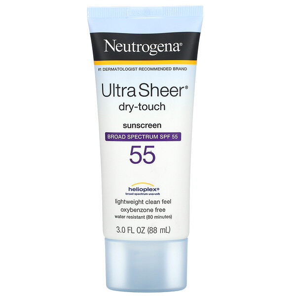 Солнцезащитный крем Ultra Sheer Dry Touch, SPF 55, 3 жидких унции (88 мл) Neutrogena