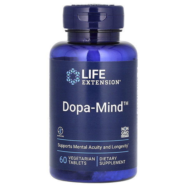 Dopa-Mind, 60 вегетарианских таблеток Life Extension