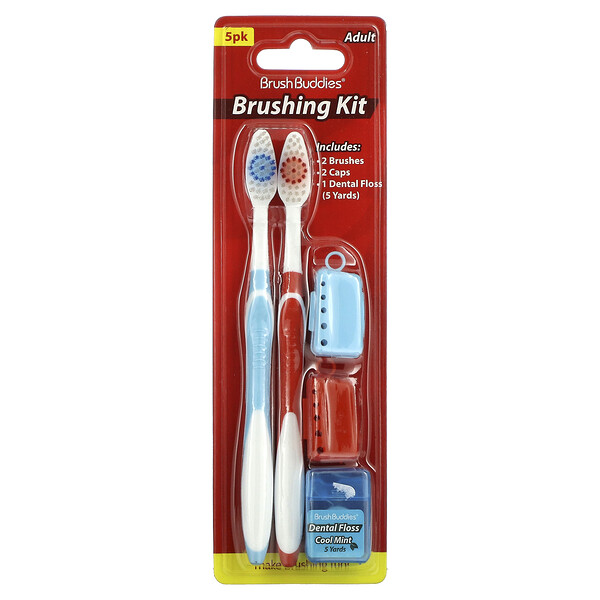 Smart Care, Набор для чистки зубов, для взрослых, 2 шт. в упаковке Brush Buddies